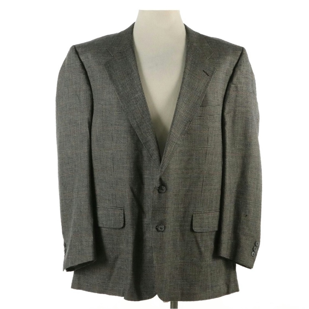 Men’s Burberry Charcoal Checkered Blazer